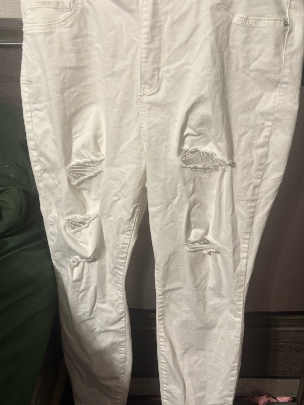 Fashion Nova White Button-Up Shirt